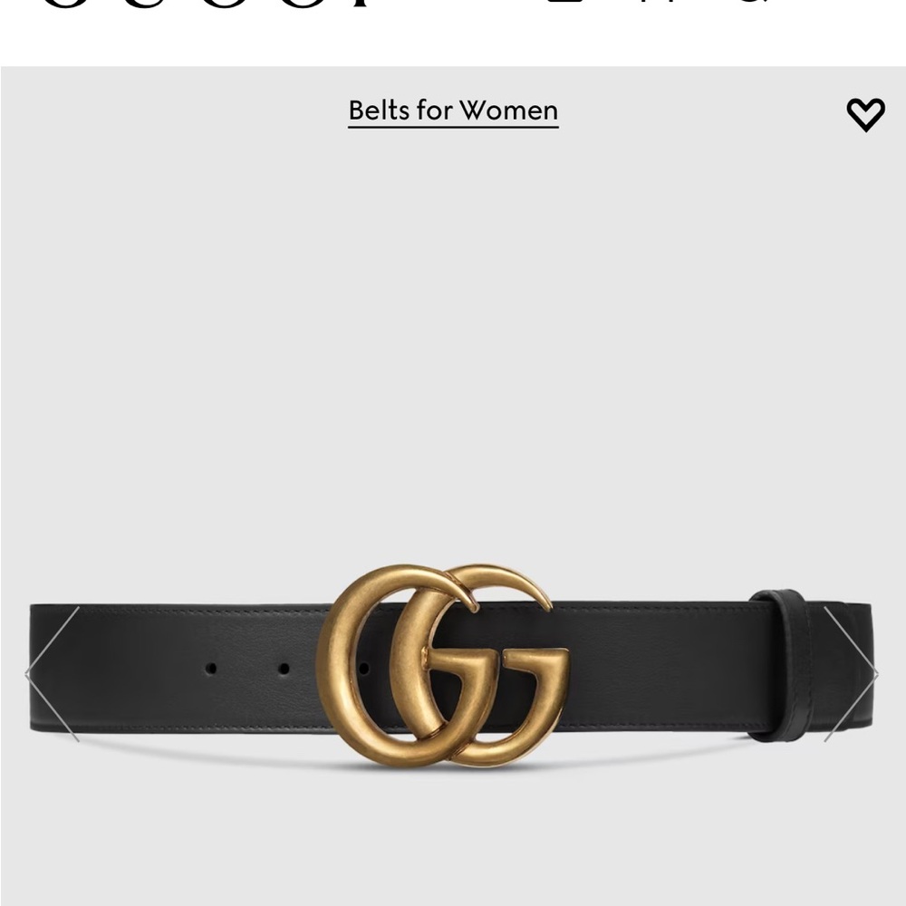 Gucci GG Marmont Leather Belt